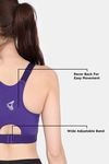 Zelocity High Impact Moisture Wicking Sports Bra - Violet Indigo — thumbnail 8